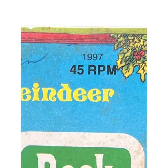 Vtg 1997 Christmas Peter Pan Richard The Sharp Eared Reindeer Book Record 45rpm - Picture 3 of 9